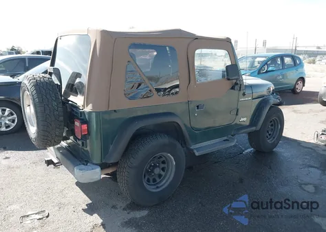 2000 Jeep Wrangler Se из США, поврежденный, VIN 1J4FA29P9YP785909